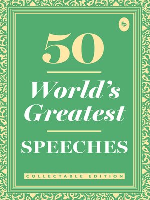 cover image of 50 World's Greatest Speeches